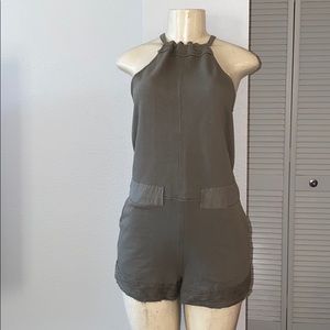 New without tags olive green romper. York Street.